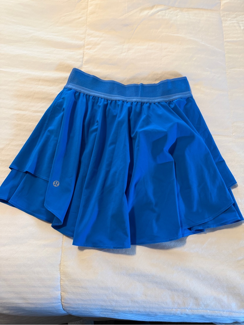 lululemon athletica Electric Blue Tiered golf tennis skirt with built in short - Picture 2 of 5